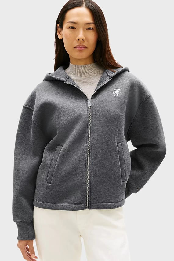 Реглан TH SCRIPT INTERLOCK ZIP HOODIE Tommy Hilfiger