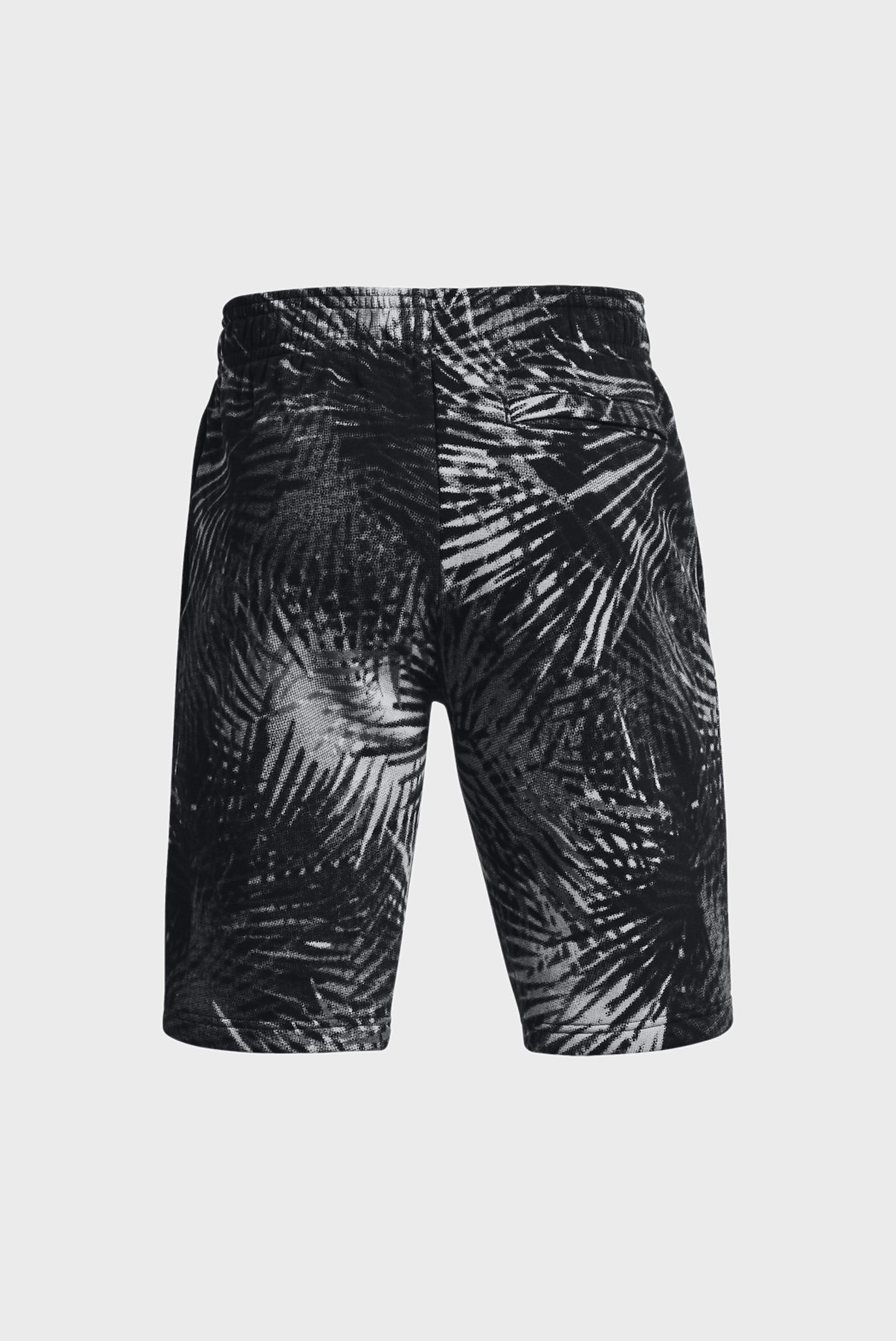 Мужские темно-серые шорты с узором UA Rival Flc Sport Palm Sts Under Armour Мужские темно-серые шорты с узором UA Rival Flc Sport Palm Sts 14