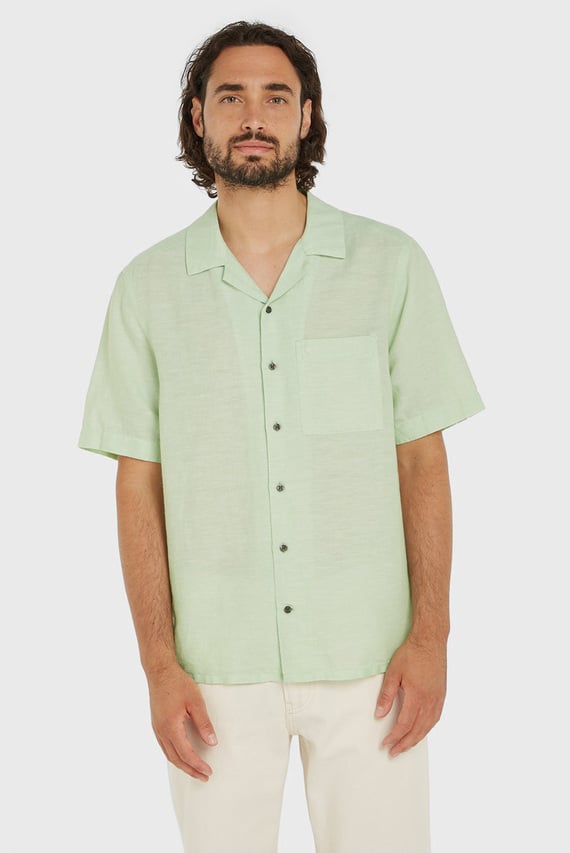 Рубашка с коротким рукавом LINEN COTTON CUBAN S S SHIRT