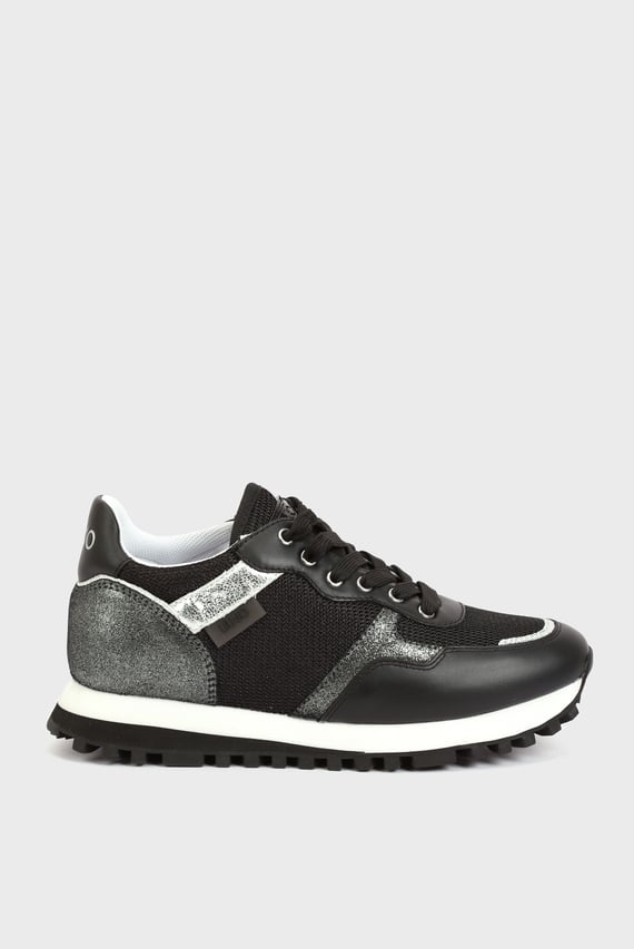 Кроссовки LIU JO WONDER 01 - SNEAKER NAPPA BRIGHT MESH BLACK LIU JO
