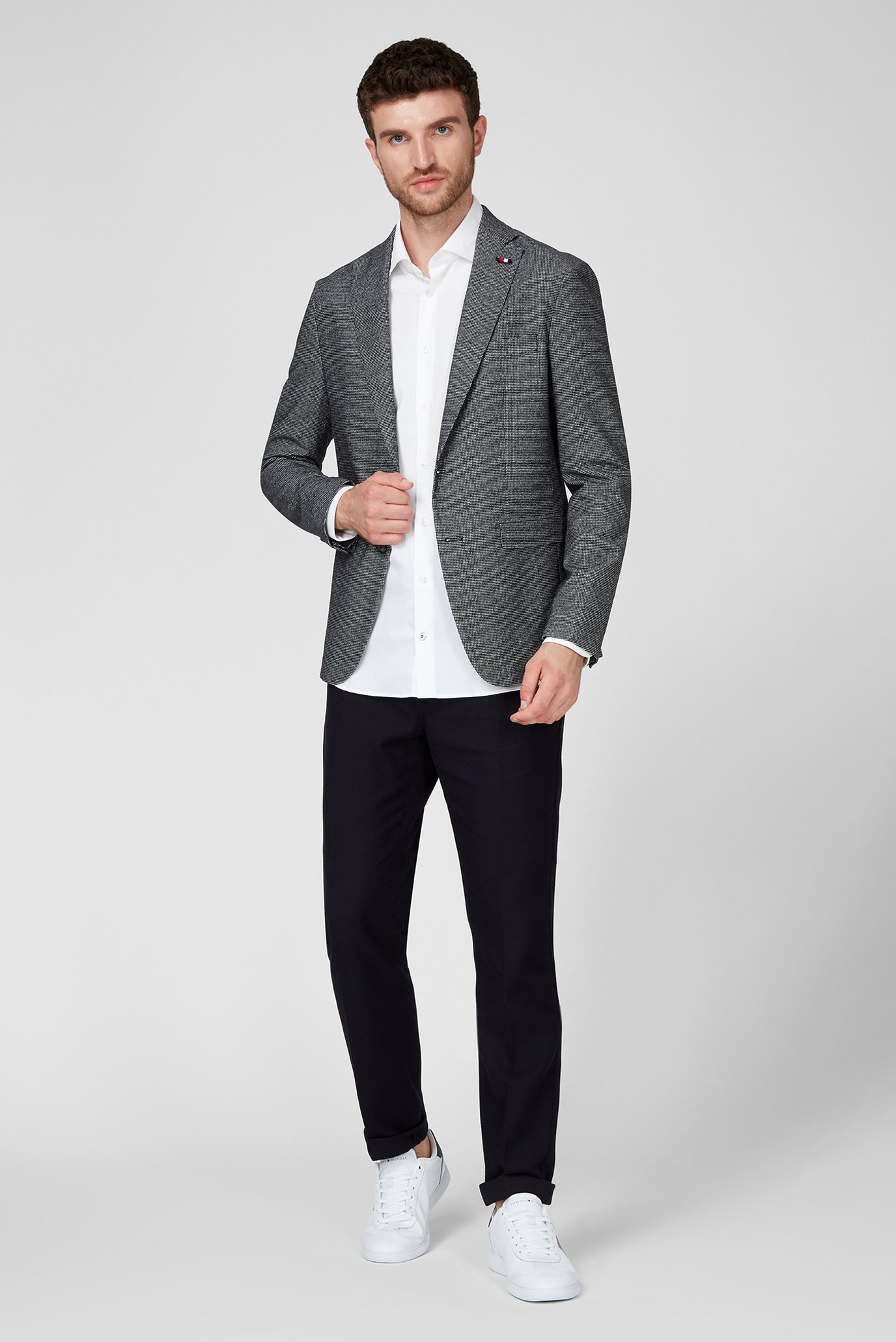 Мужской серый пиджак FKS SLIM FIT LAPEL 5