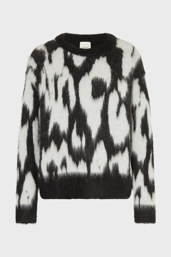 Свитер Brushed Hairy AOP Print Sweater Calvin Klein
