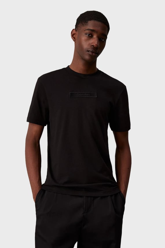 Футболка EMBROIDERED LOGO PEACHED T-SHIRT Calvin Klein