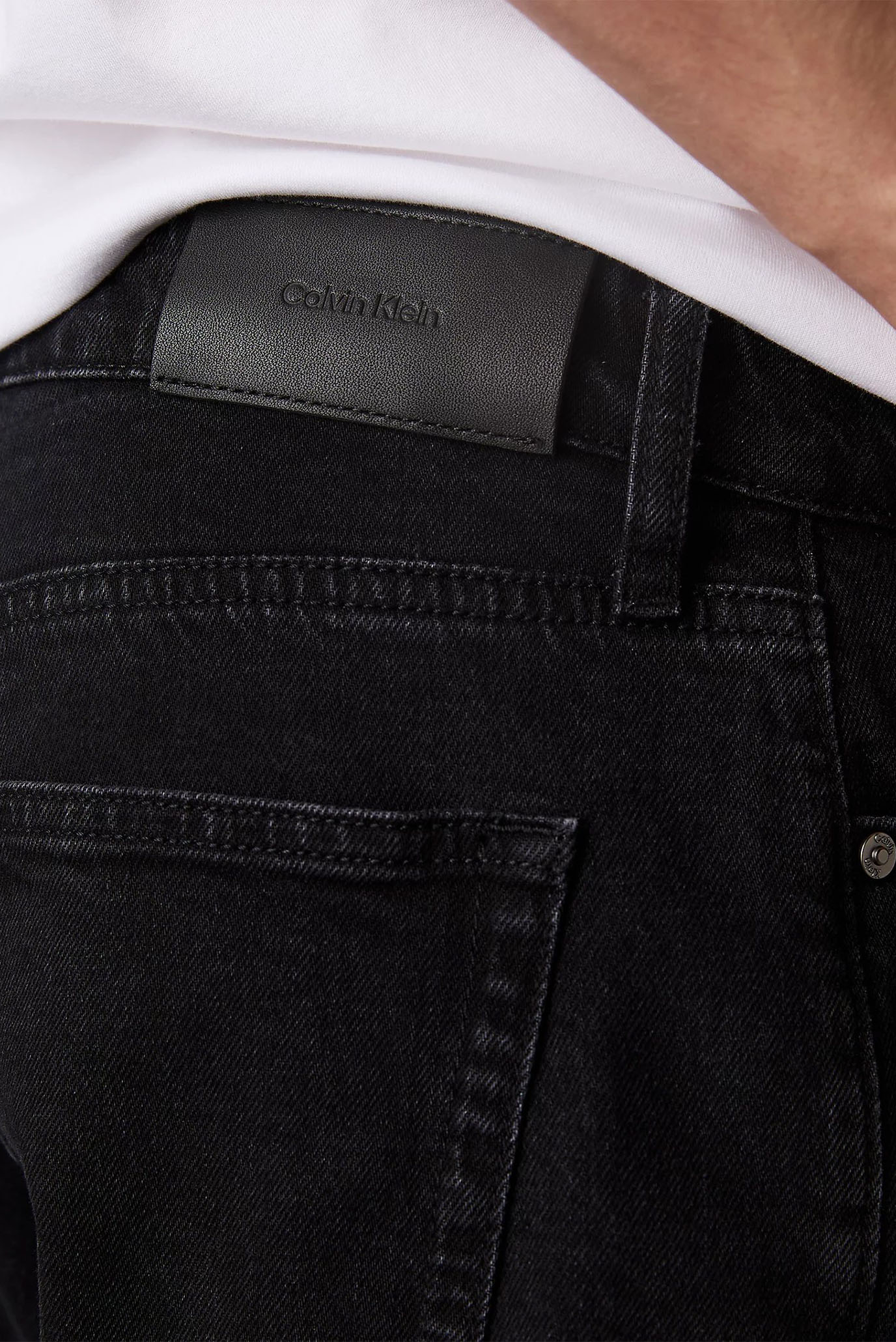 Мужские черные джинсы SLIM FIT WASHED BLACK 5