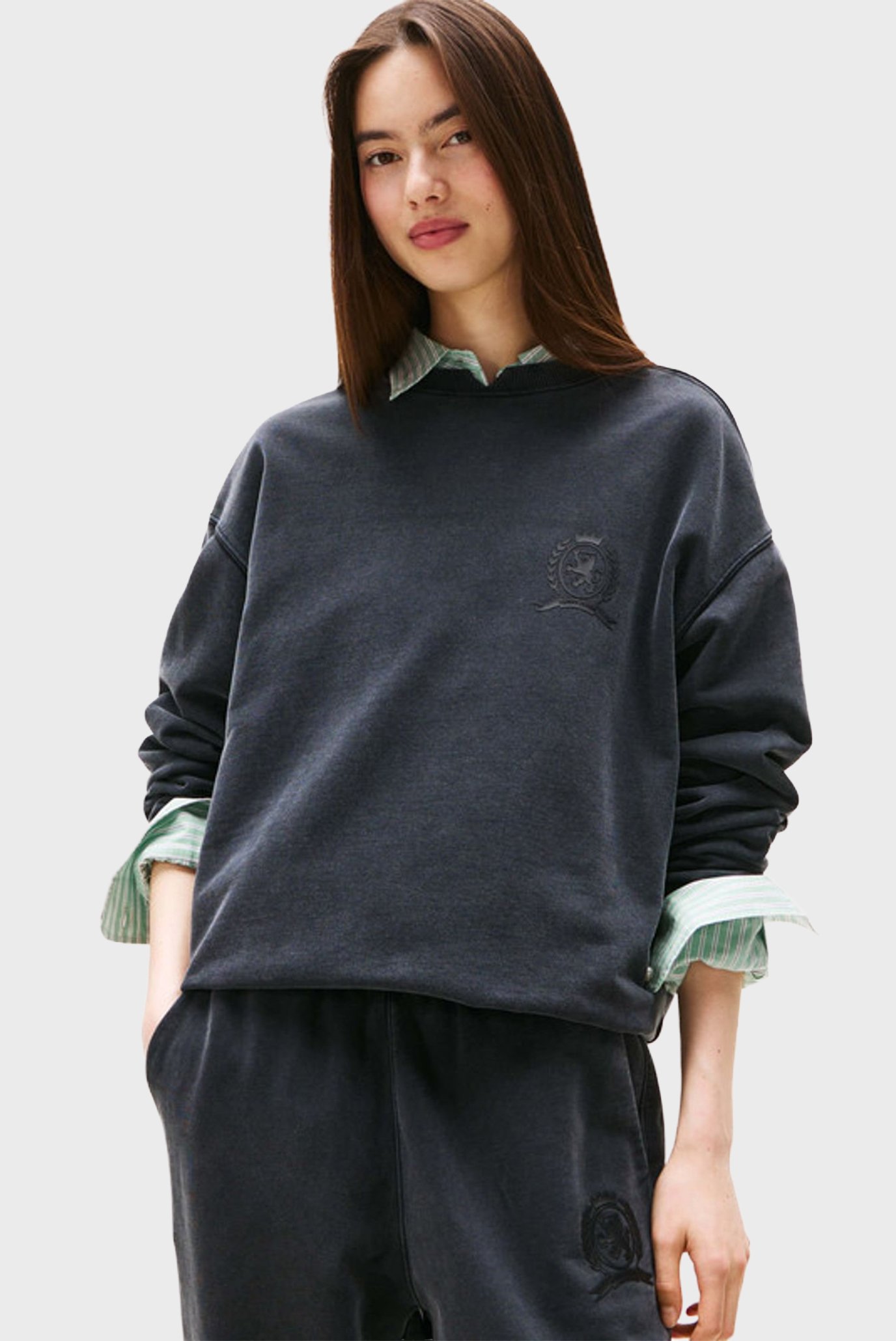 Свитшот TJW RLX CREST NOTCH COLLAR CREW 1