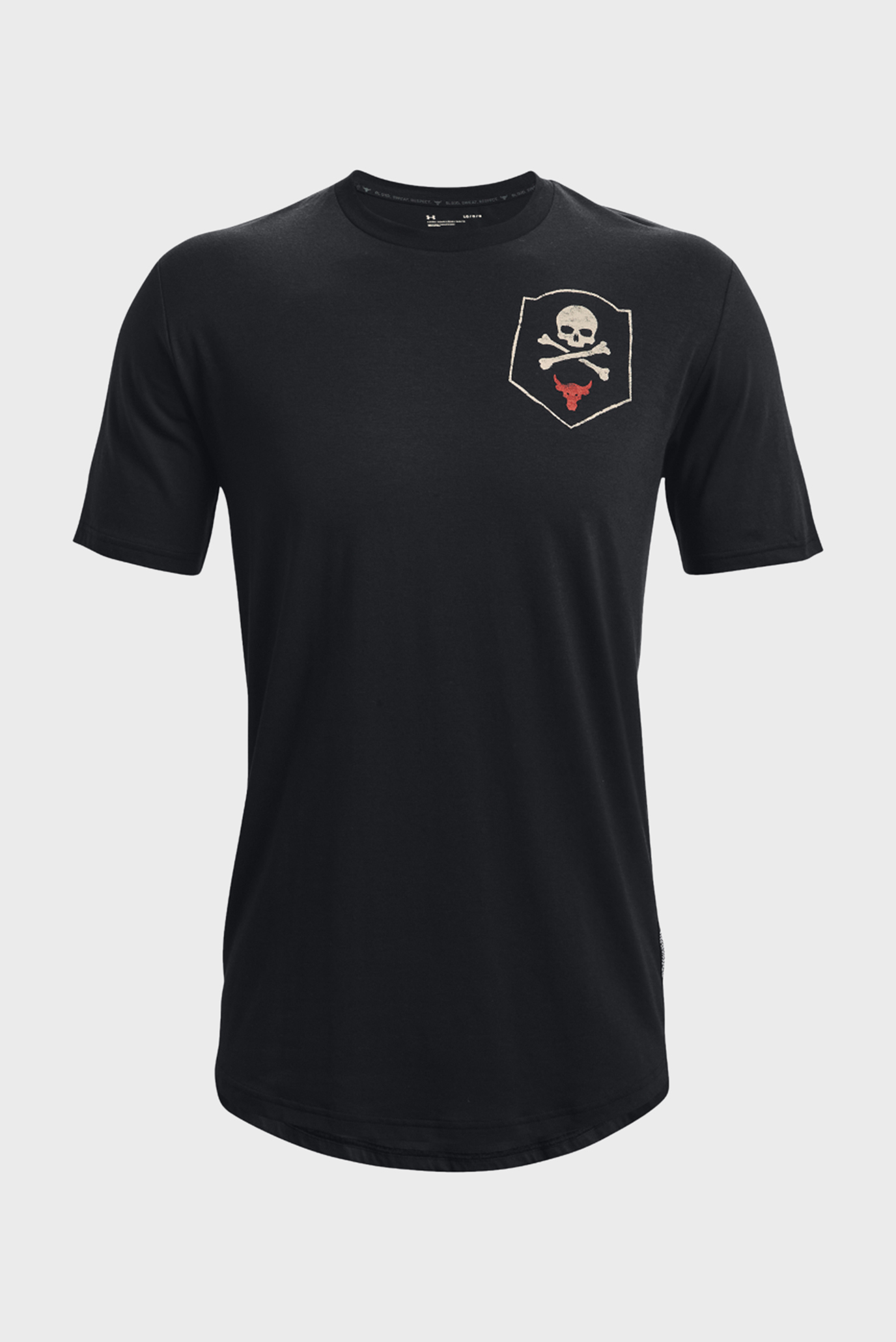 Мужская черная футболка UA Pjt Rock 100 Percent SS 5