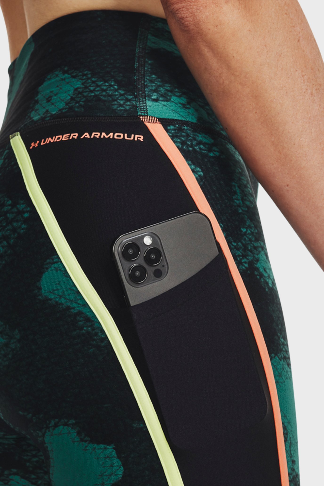 Женские зеленые тайтсы с узором Pjt Rck HG Pt Ankl Lg Fam 14