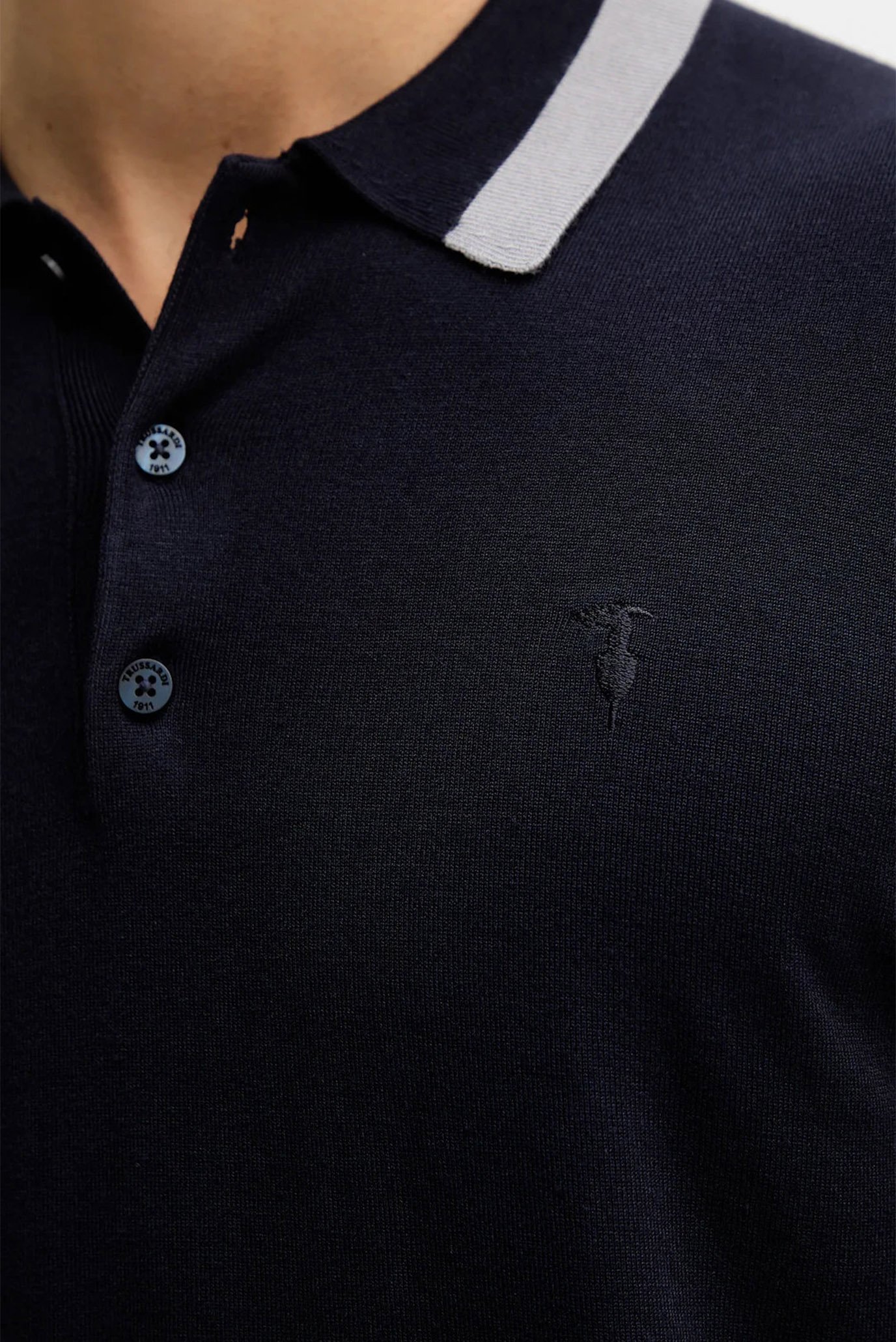 Поло с длинным рукавом LONG SLEEVES POLO - VISCOSE BLEND 5