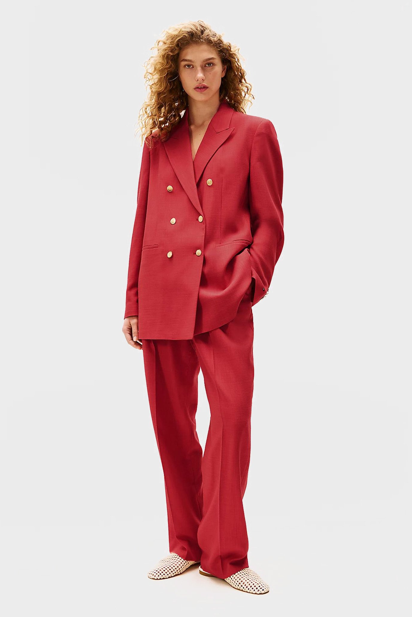 Женские красные брюки TH х SRG 3