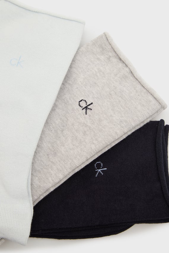 Носки CK WOMEN SOCK 3P ROLLTOP Носки CK WOMEN SOCK 3P ROLLTOP