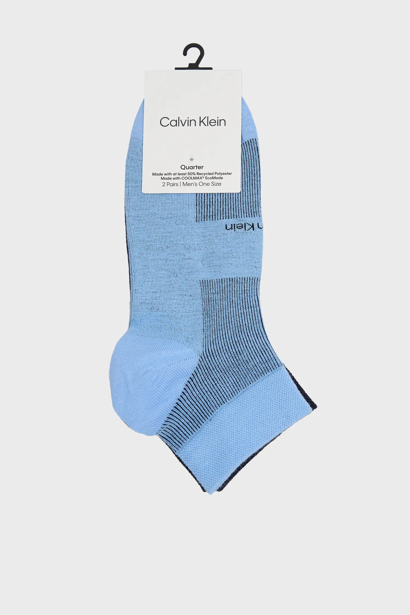 Носки CK MEN QUARTER 2P SUMMER RIB 1