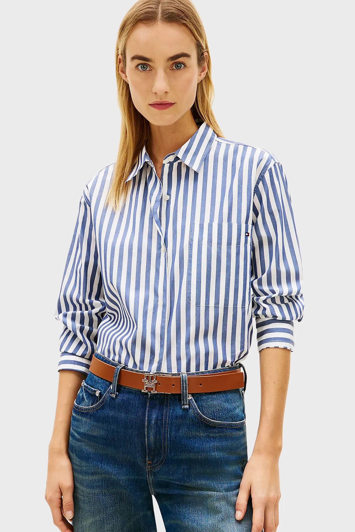 Рубашка ESS POPLIN EASY FIT SHIRT 1