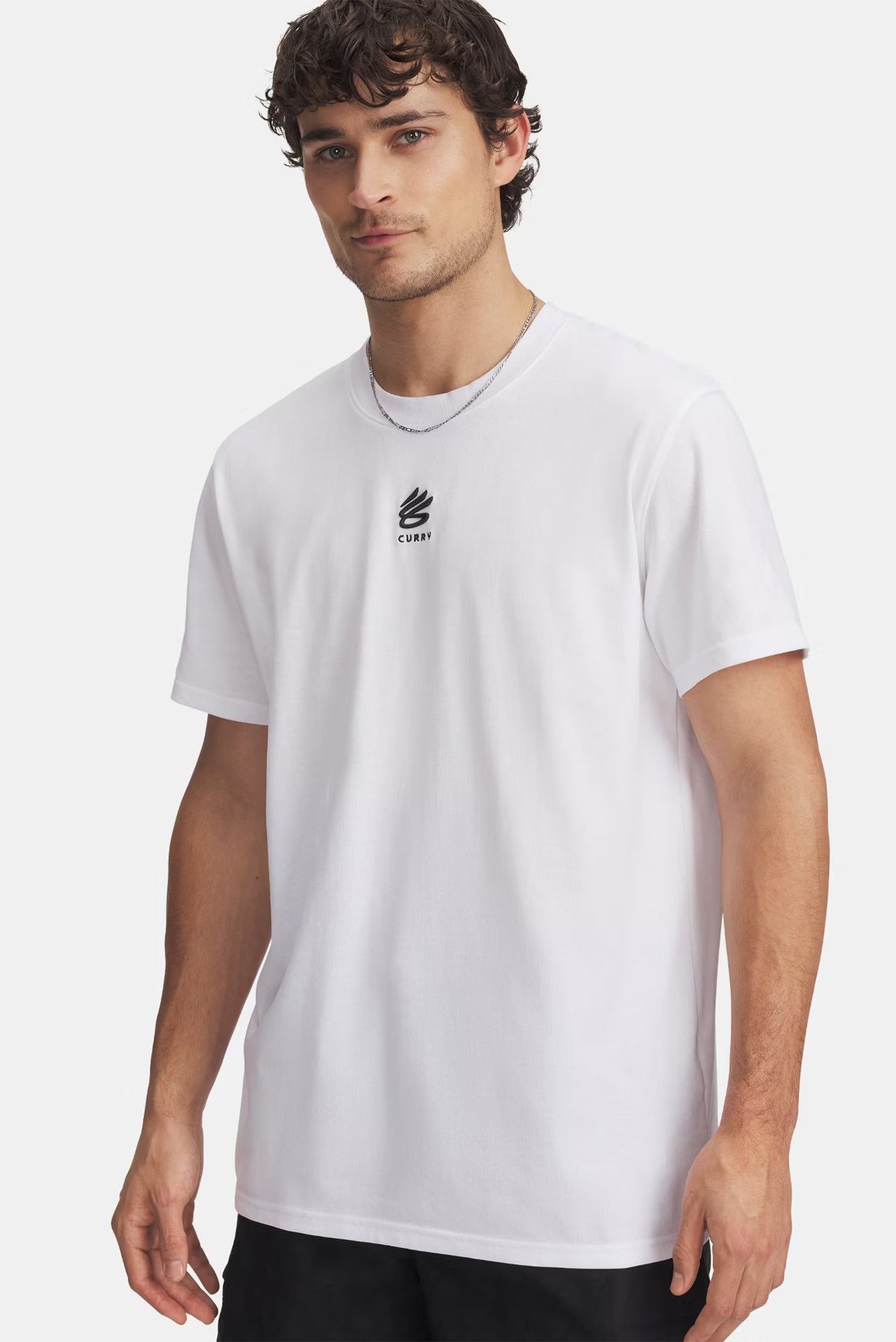 Футболка Curry Hvyweight Logo Tee-WHT 1
