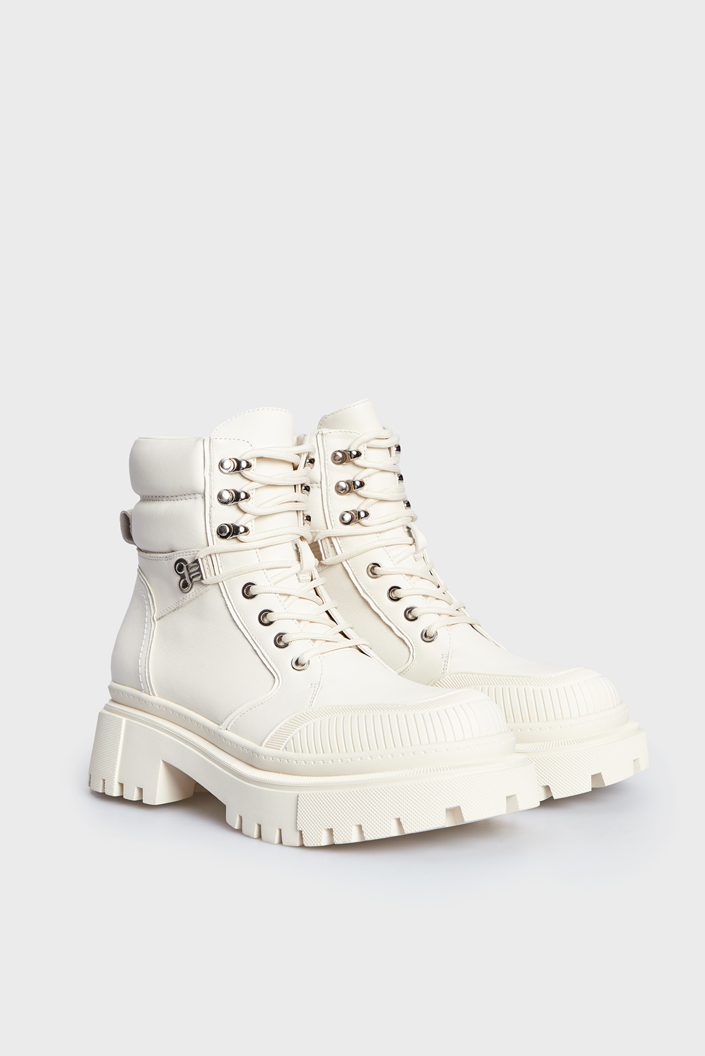 Женские белые кожаные хайкеры Harlow 8