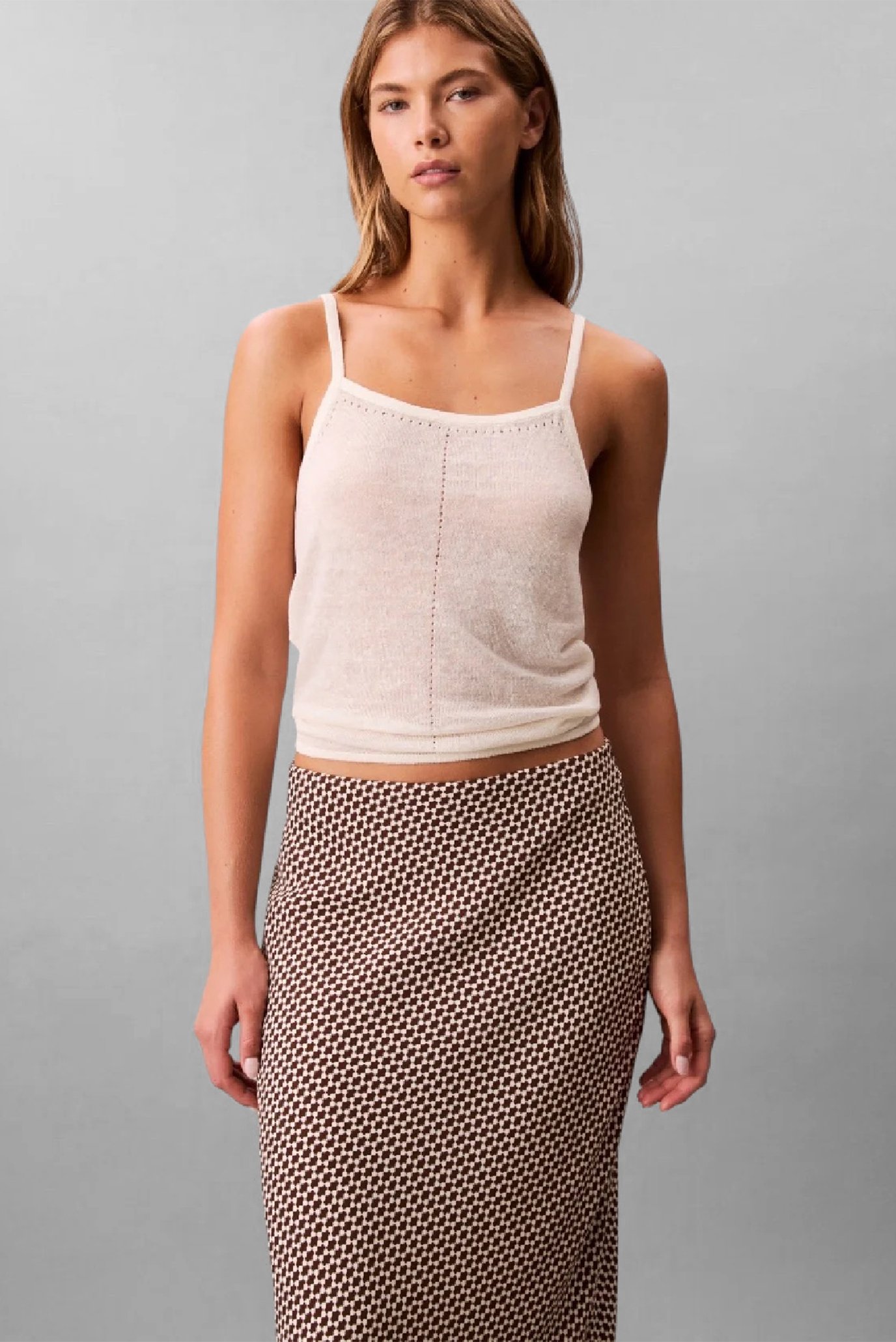 Юбка PRINTED CREPE SLIP M 2