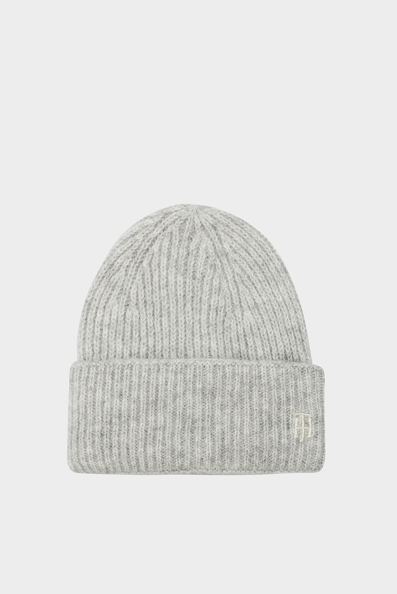 Женская серая шапка TH EFFORTLESS BEANIE 1