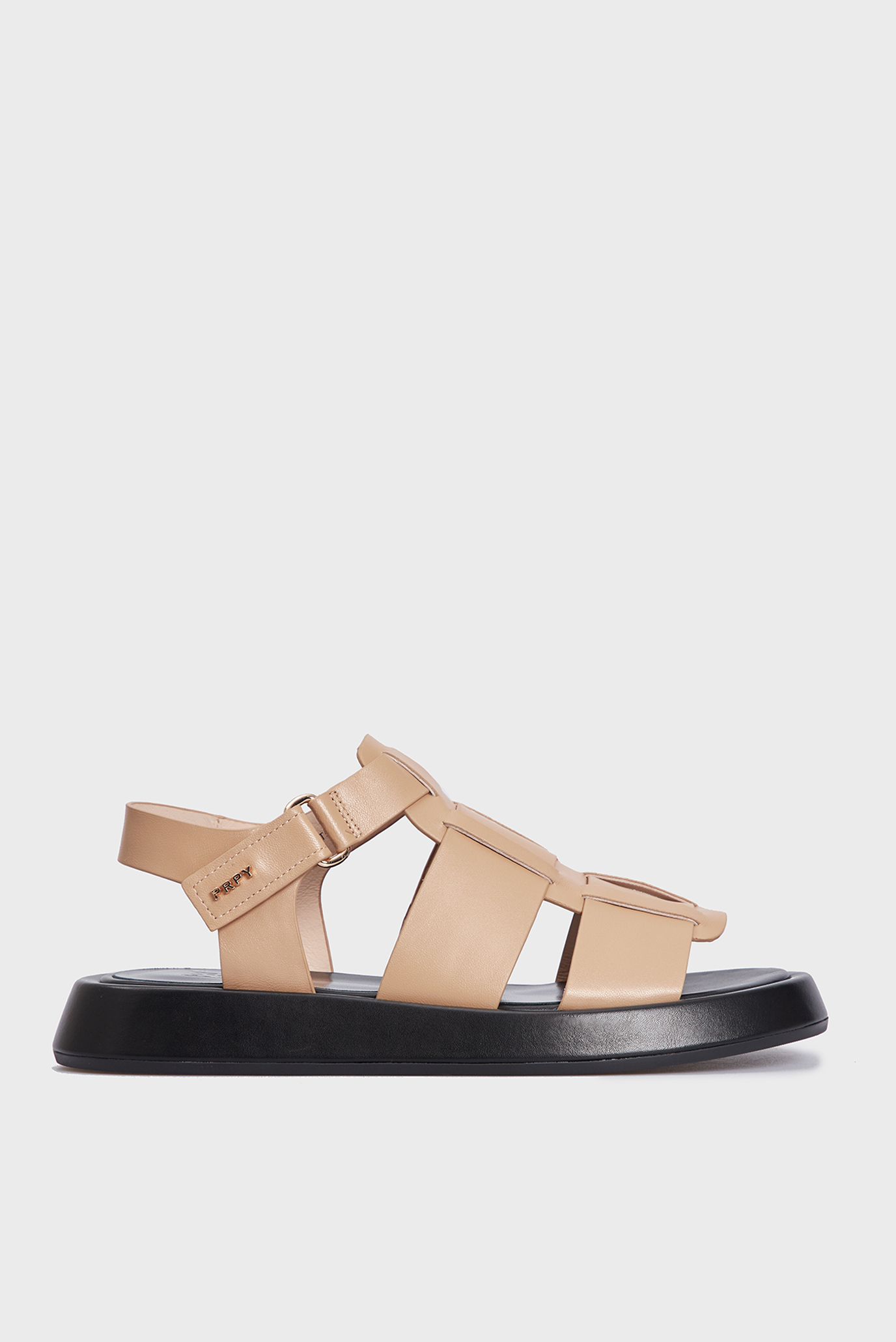 Женские бежевые кожаные сандалии Lilla 10