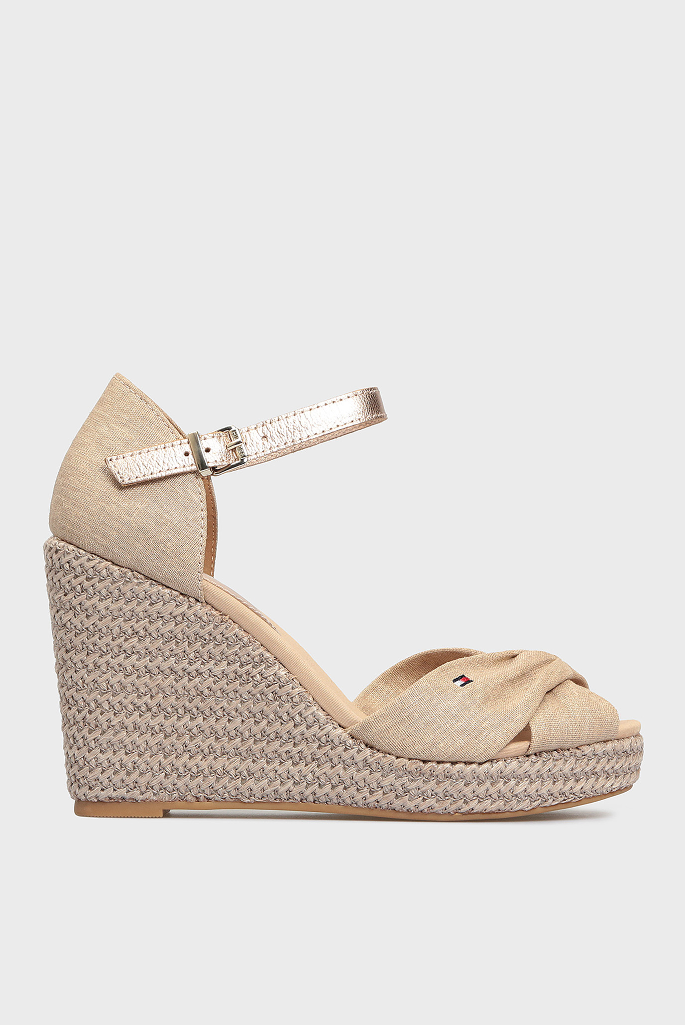 Женские бежевые босоножки ICONIC ELENA METALLIC CANVAS 6