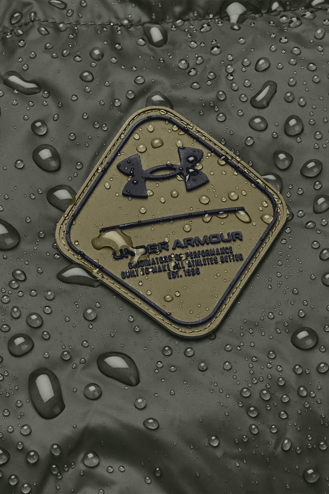 Мужской зеленый пуховик UA CGI Down Blocked Jkt 10