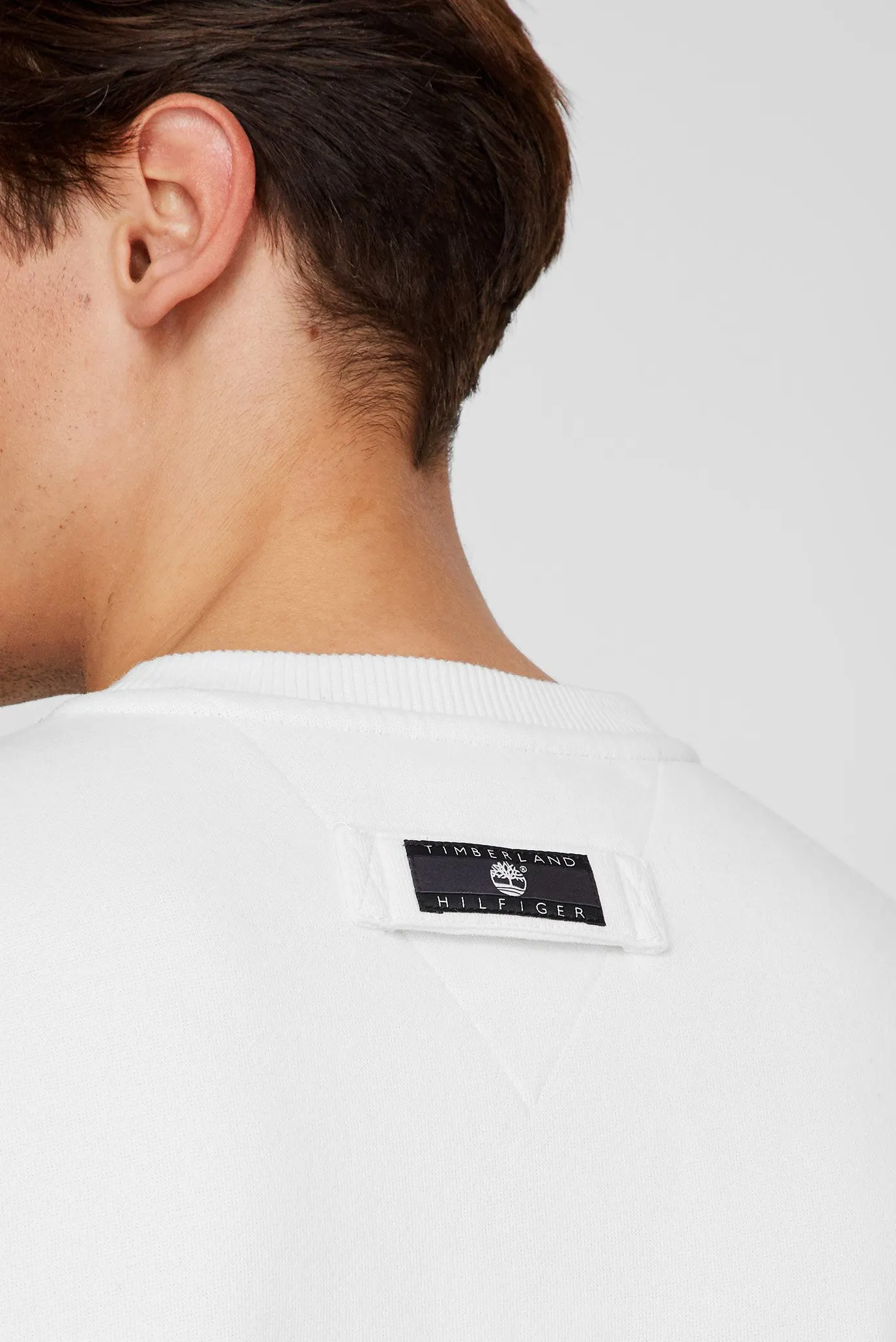 Мужской белый свитшот Tommy Hilfiger x Timberland 12