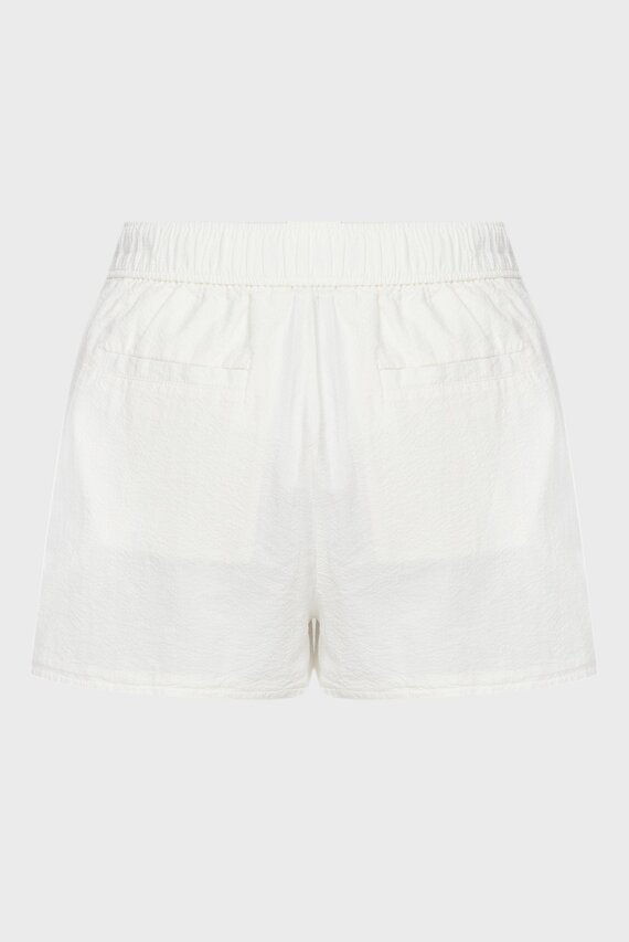 Женские белые шорты SEERSUCKER RELAXED SHORTS