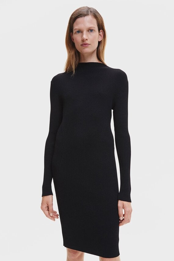Платье ICONIC RIB MOCK NECK DRESS