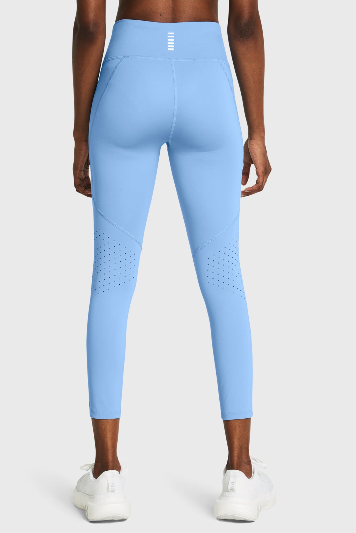 Женские голубые тайтсы UA Launch Ankle Tights 2