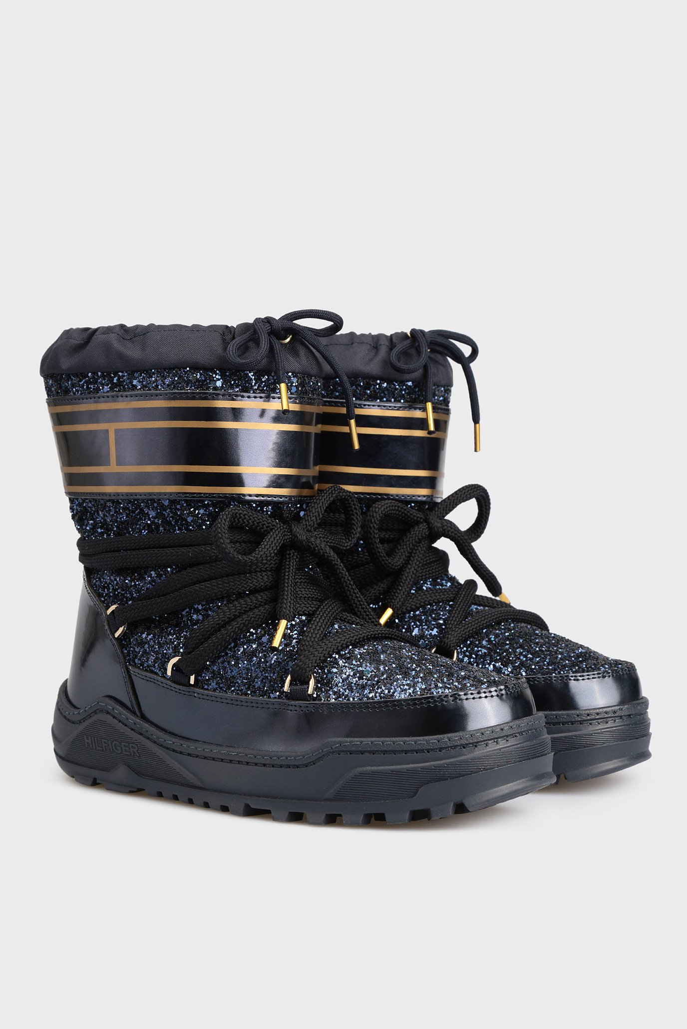 Женские синие сапоги 2