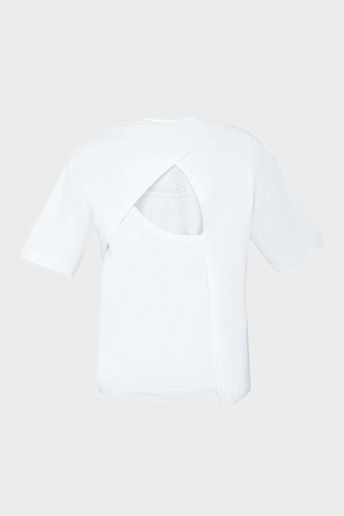 Женская белая футболка BOX GRAPHICCalvin Klein Женская белая футболка BOX GRAPHIC 2