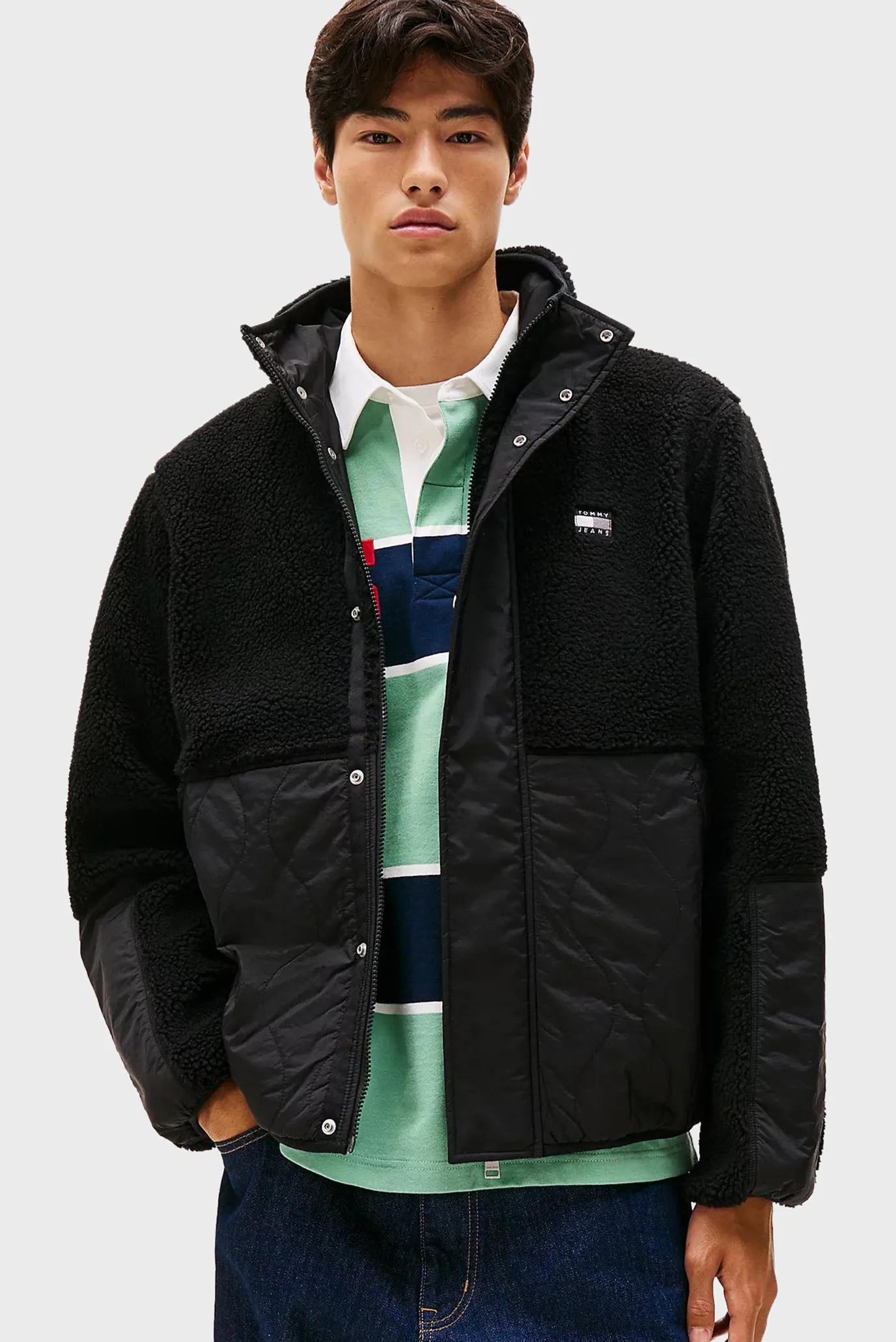 Куртка демисезонная TJM ESSENTL MIX TEDDY JACKET EXT 1