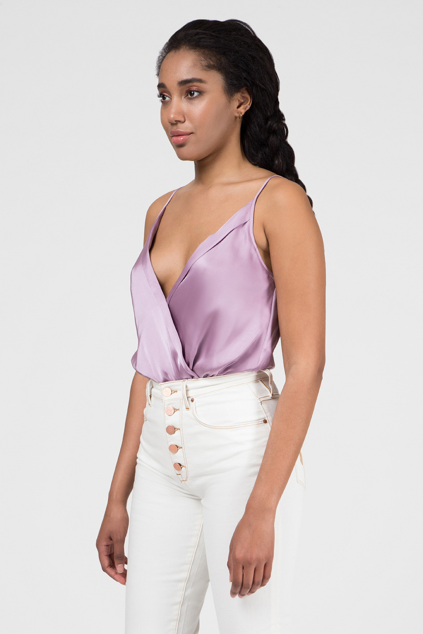 Женское сиреневое боди ZENDAYA SATIN 2