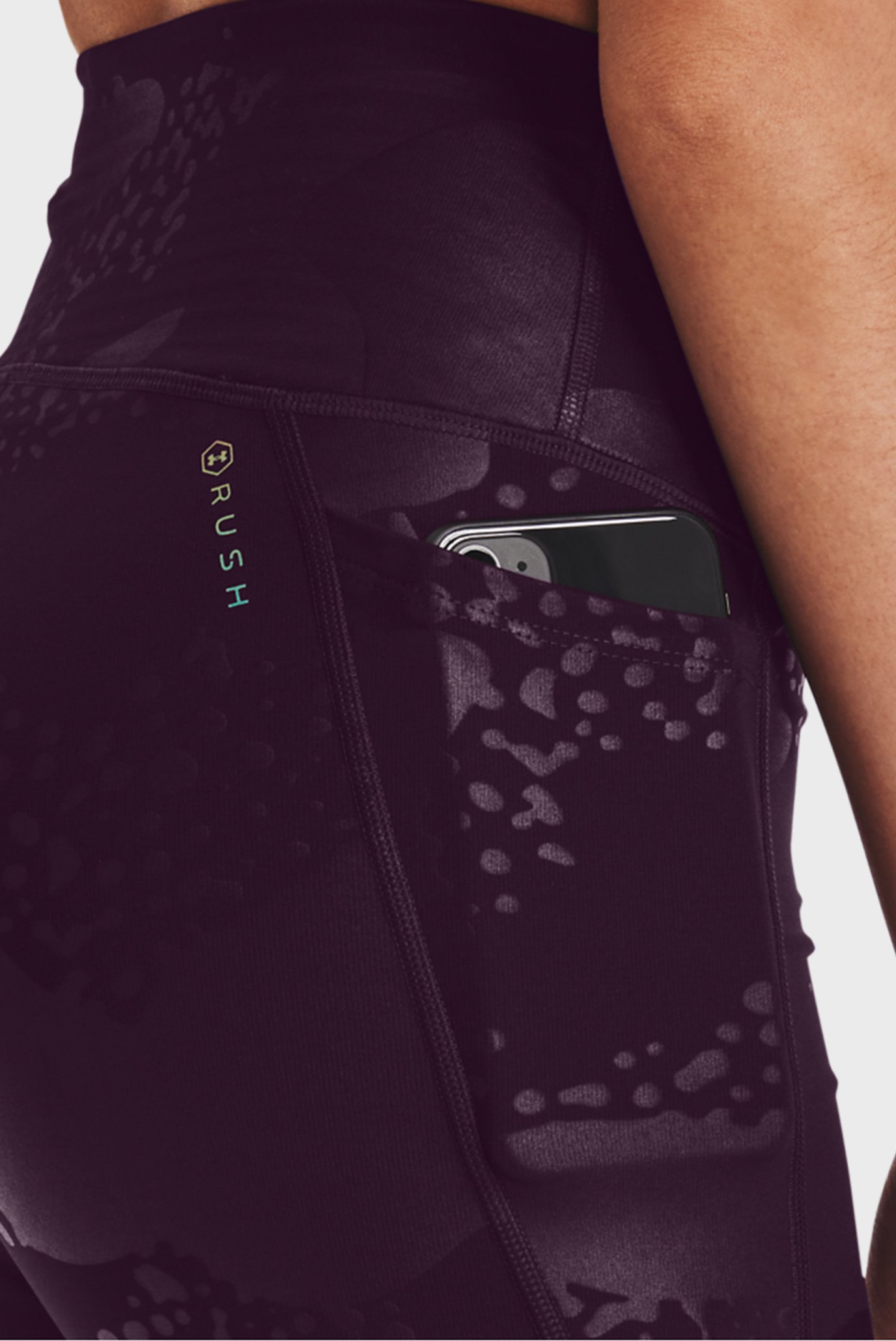 Женские фиолетовые тайтсы UA Rush Tonal Leg NS 10