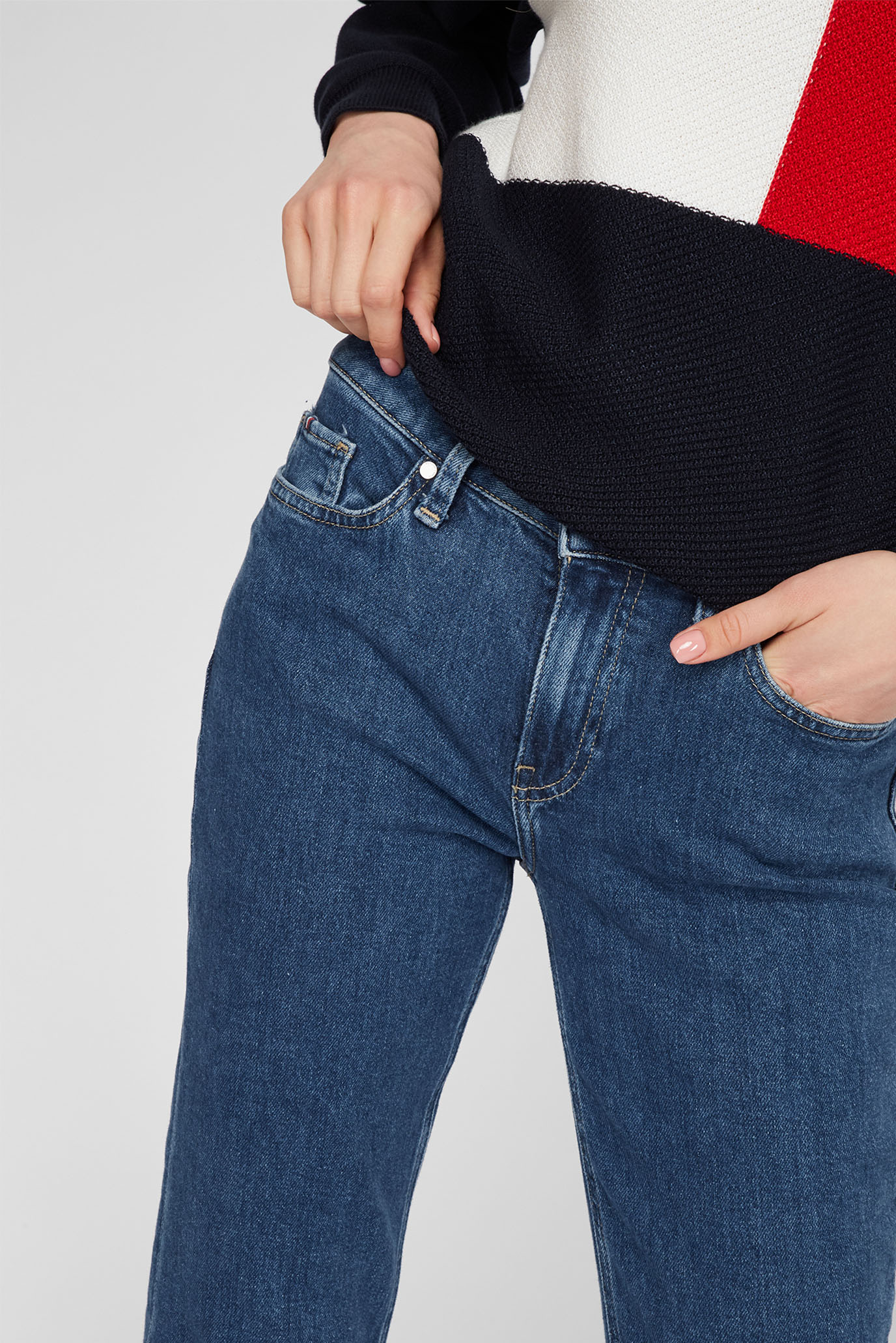 Женские синие джинсы TH SOFT ROME STRAIGHT RW NAS 10