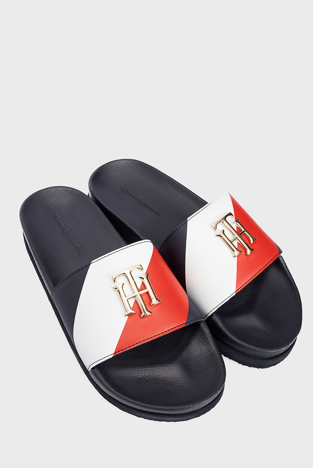 Женские темно-синие слайдеры Tommy Hilfiger Женские темно-синие слайдеры 7