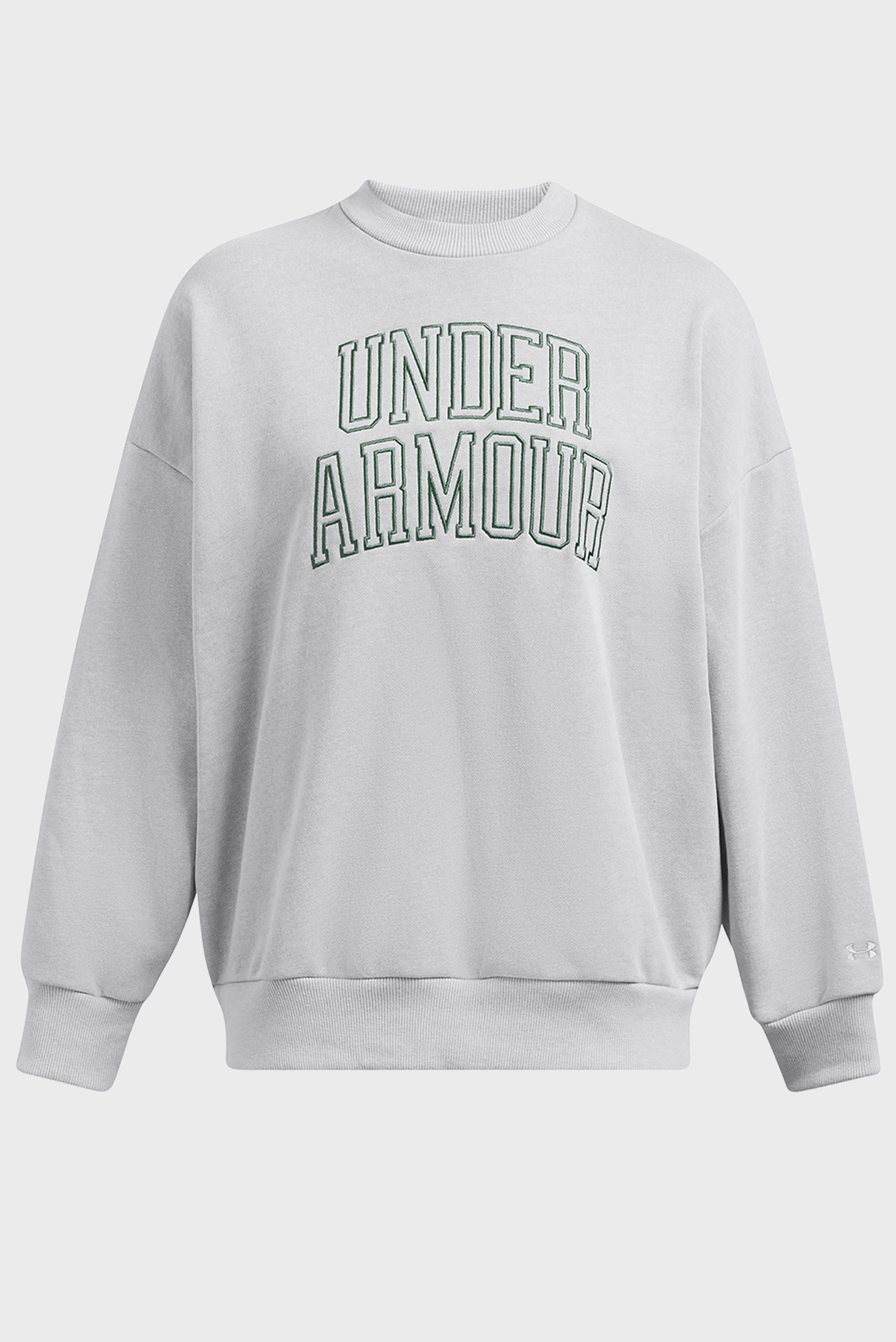 Женский серый свитшот UA Icon HWT Terry OS Crew 4