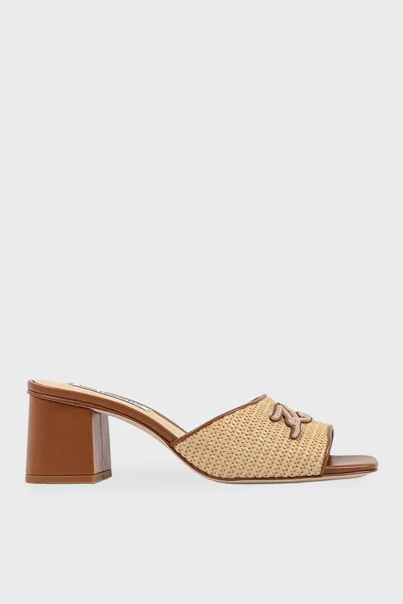 Босоножки PLAZA II Raffia Signia Slide Karl Lagerfeld