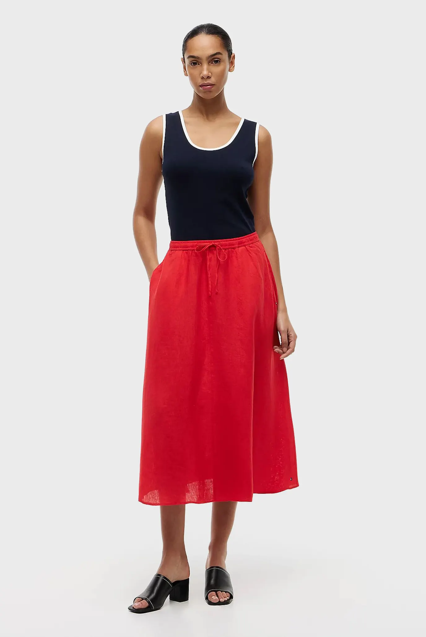 Юбка ESS LINEN FLARE MIDI SKIRT 2