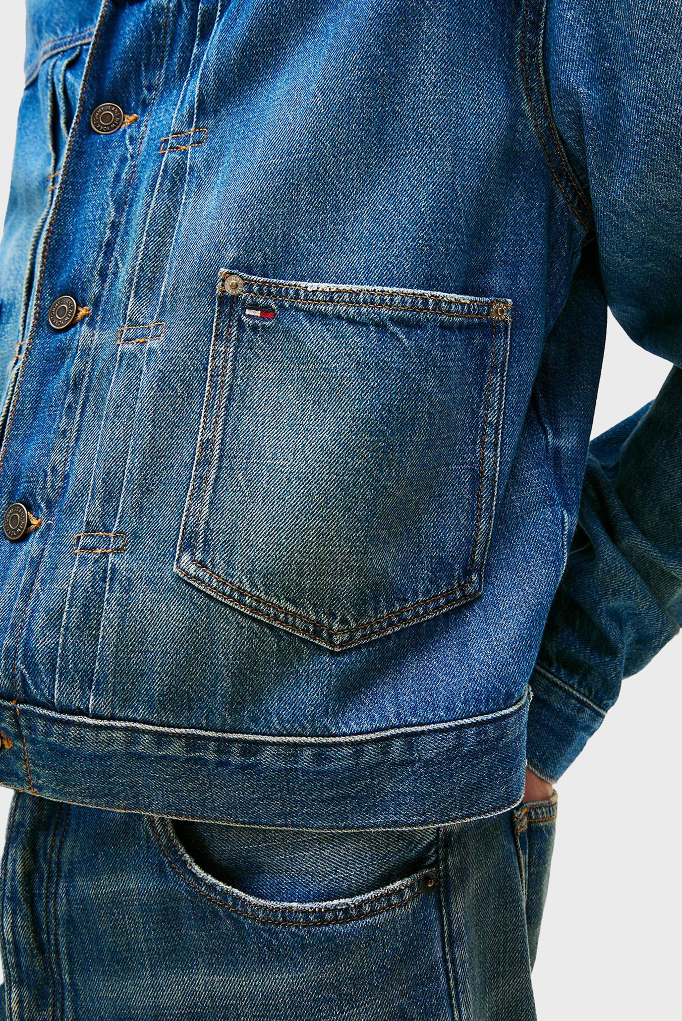 Куртка джинсовая PLEATED TRUCKER JACKET CI2037 4