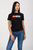 Женская черная футболка T-REG-DIV