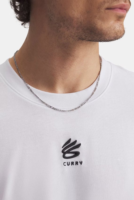Футболка Curry Hvyweight Logo Tee-WHT