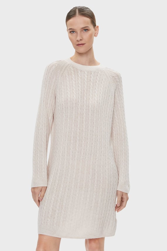 Платье SOFT WOOL AO CABLE C-NK DRESS