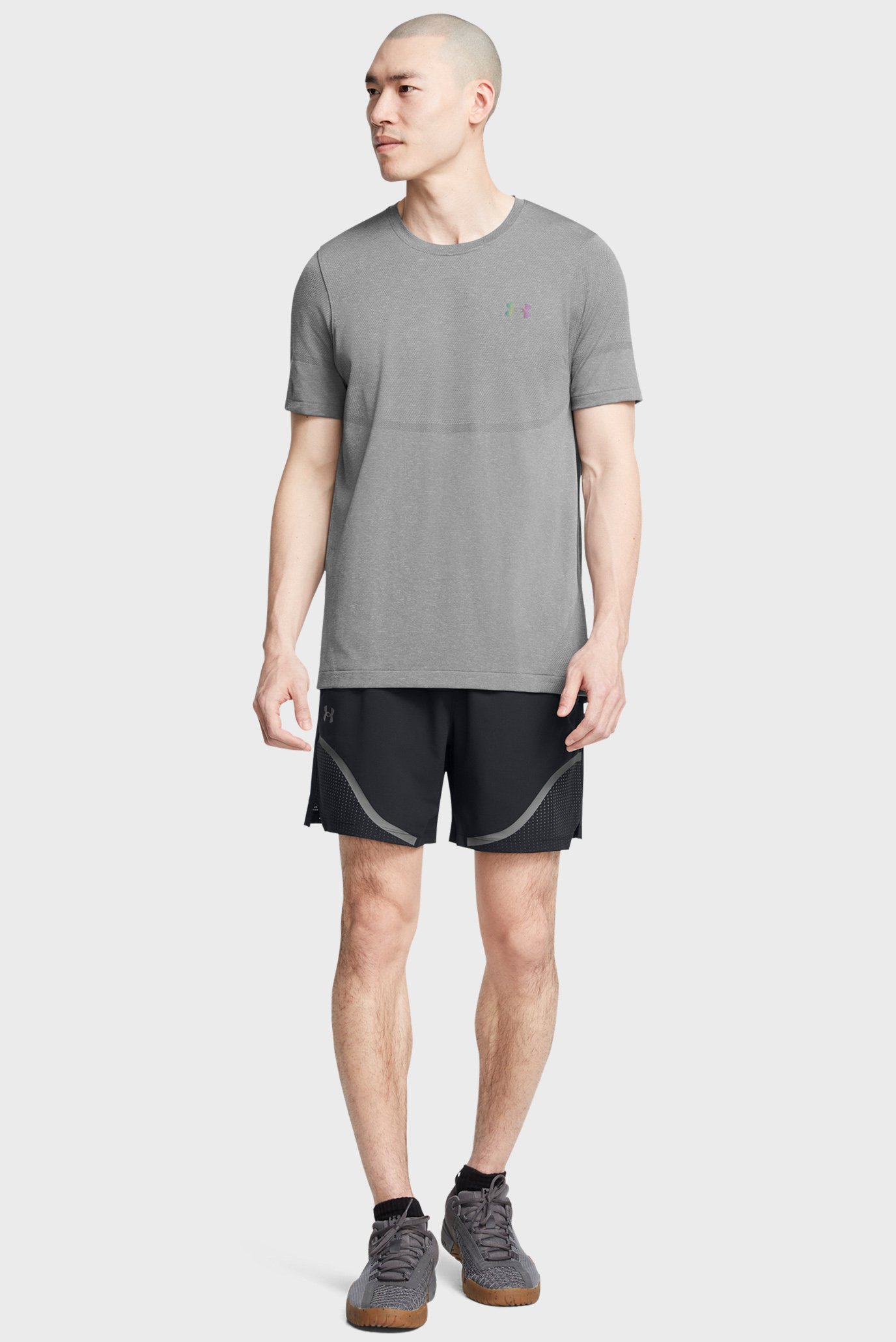 Мужские черные шорты UA Vanish Woven 6in Grph Sts 3