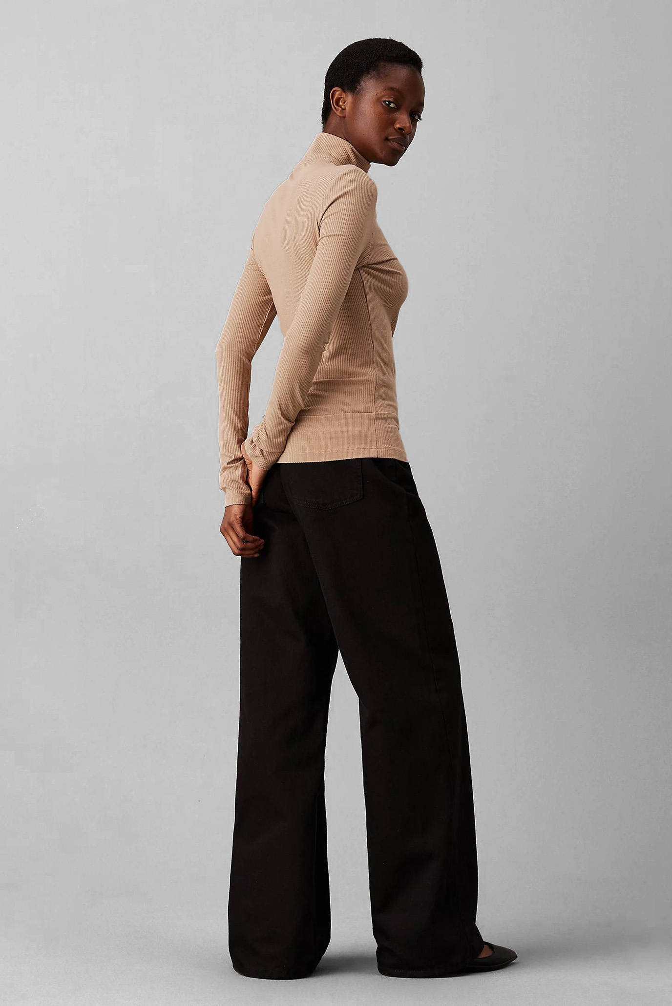 Лонгслив MODAL RIB MOCK-NECK TOP 3