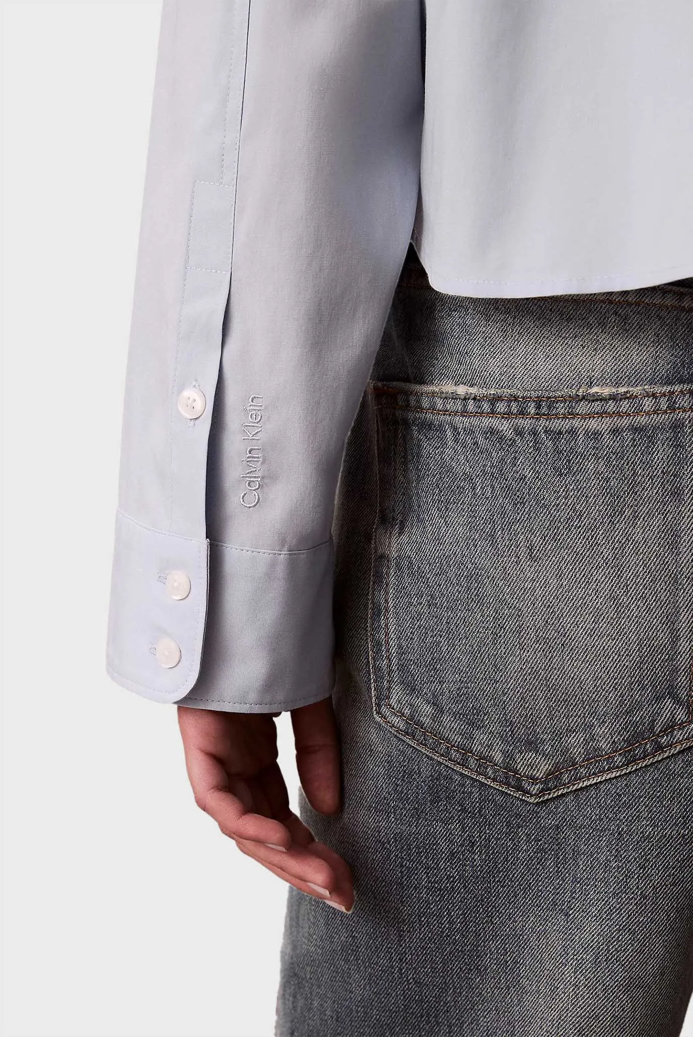 Рубашка SOLID BOXY CROPPED SHIRT 5