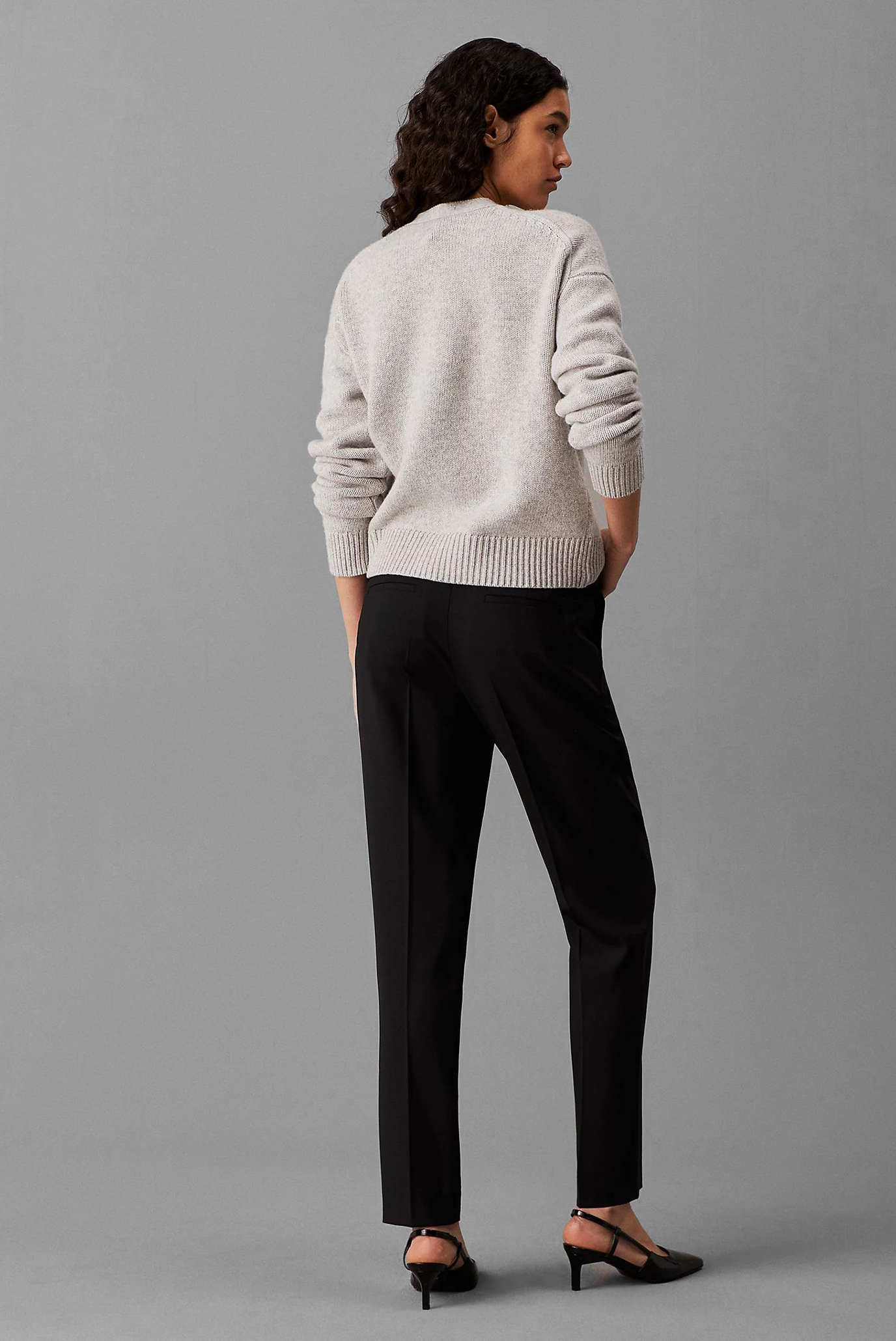 Штаны STRETCH WOOL SLIM TAPERED LEG 3