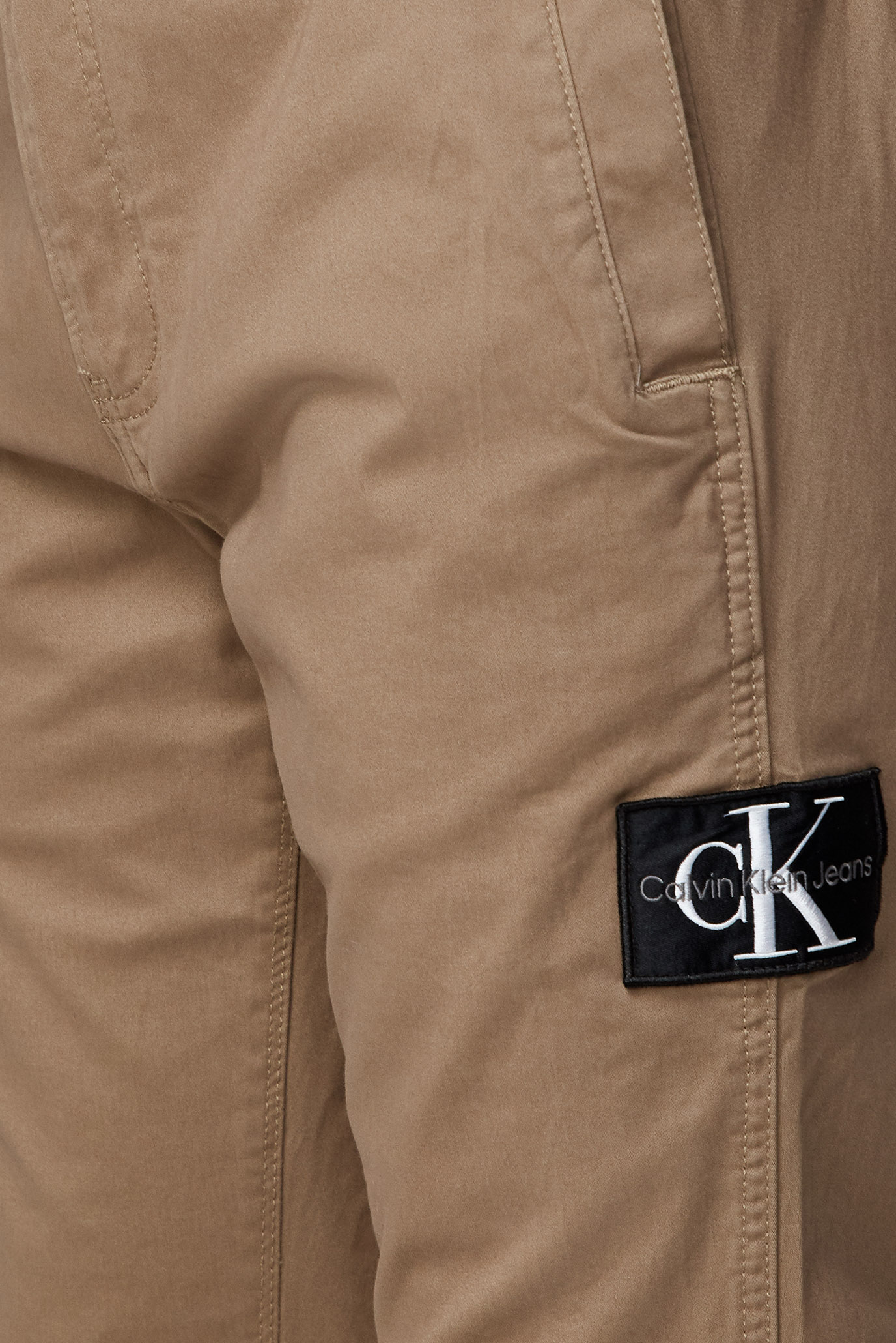 Мужские коричневые чиносы MONOLOGO BADGE CASUAL CHINO 3