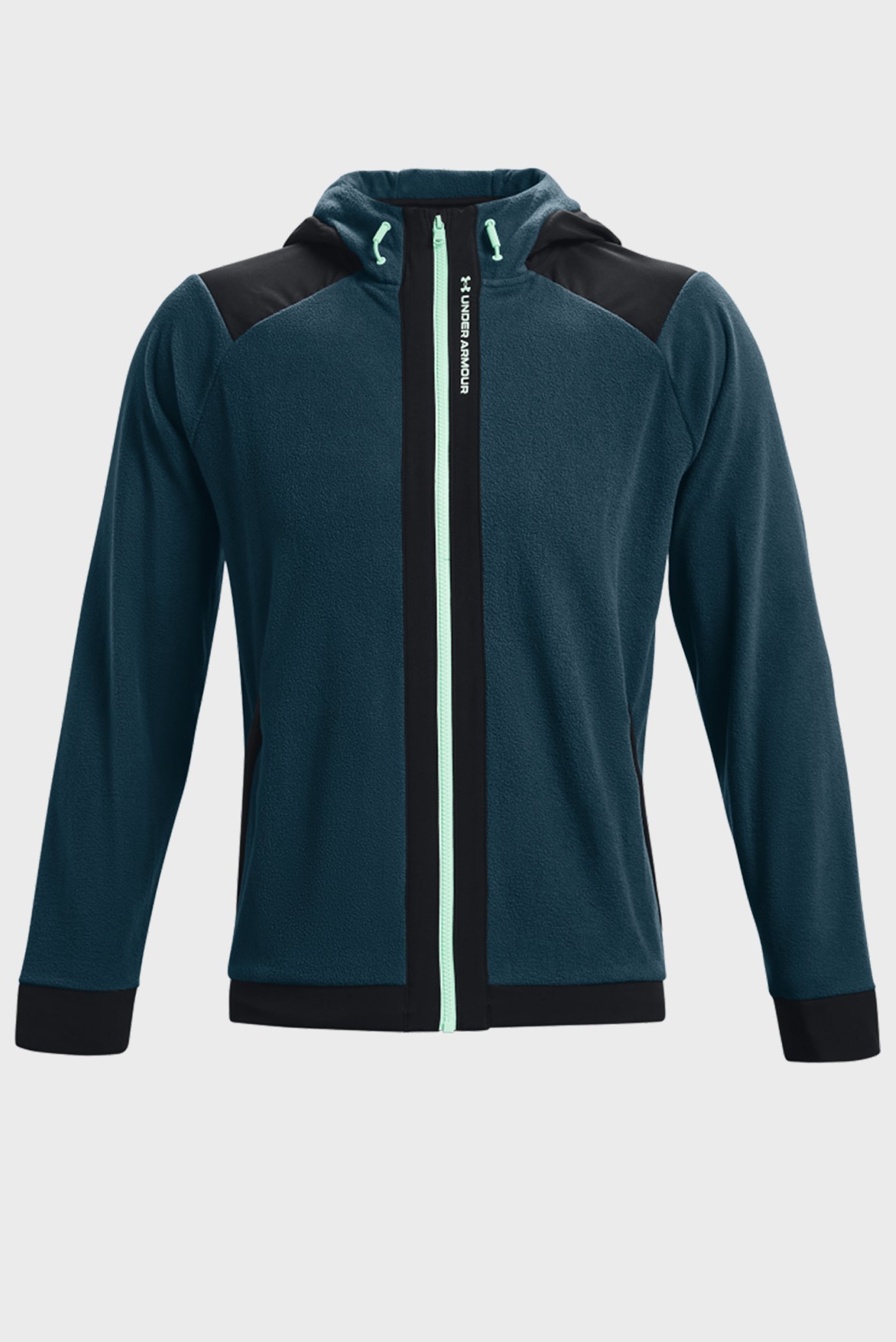 Мужское синее худи UA RUSH FLEECE FZ HOODIE 11