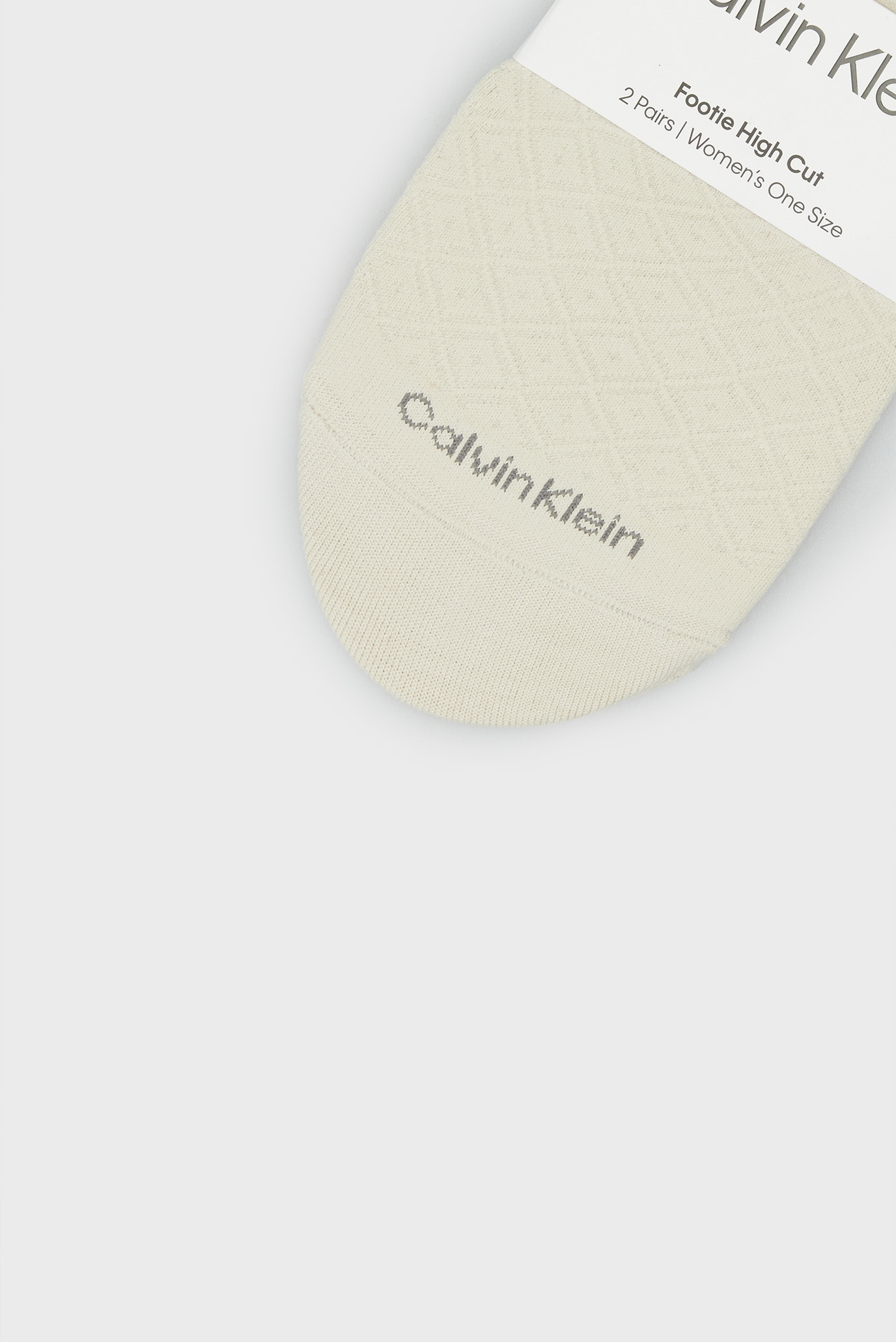 Следы CK WOMEN FOOTIE HIGH CUT 2P DI 3