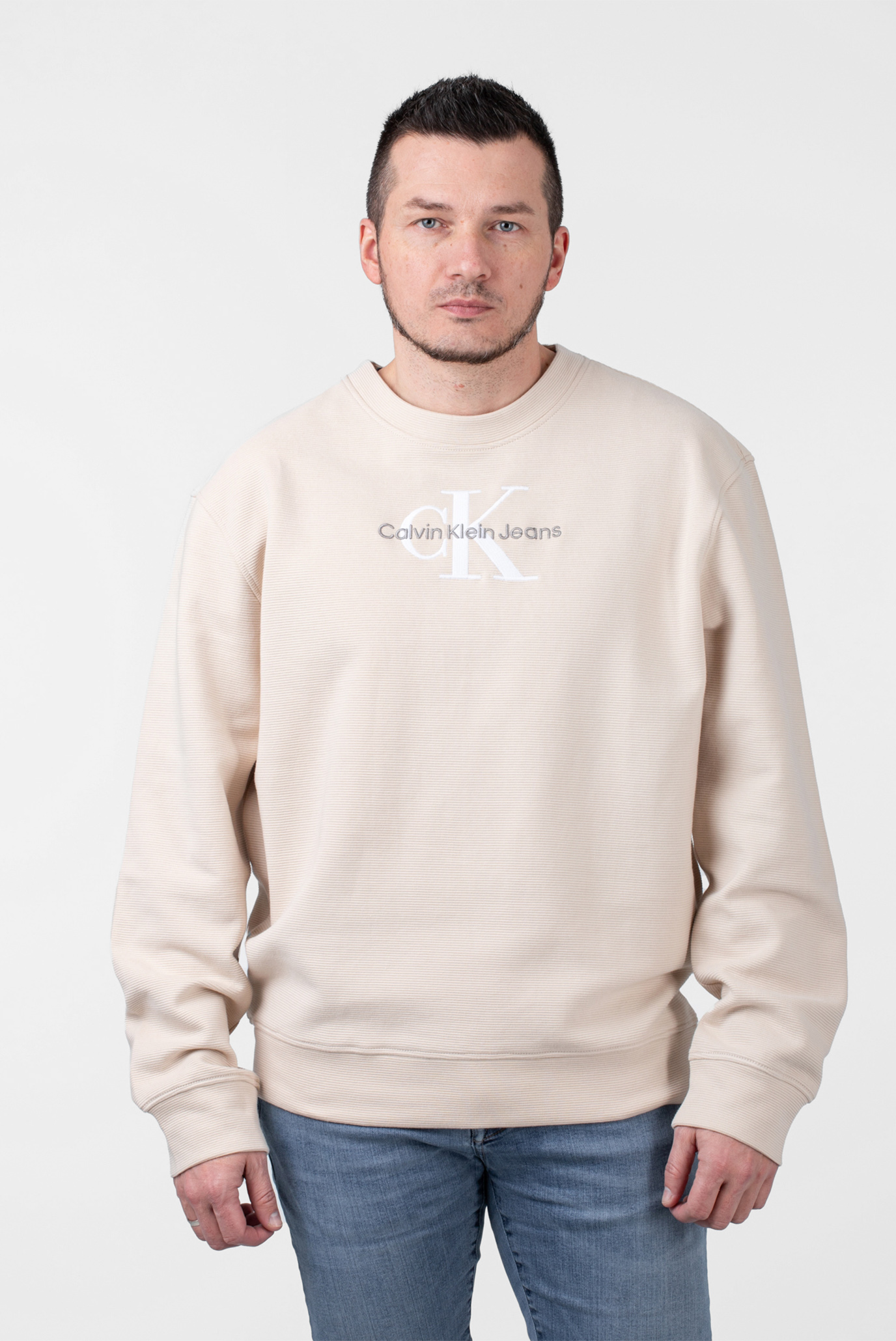 Свитшот MONOLOGO OTTOMAN RIB CREW NECK 2