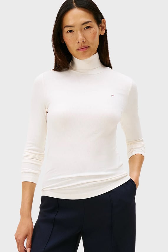 Лонгслив SLIM 5X2 RIB ROLL-NK LS